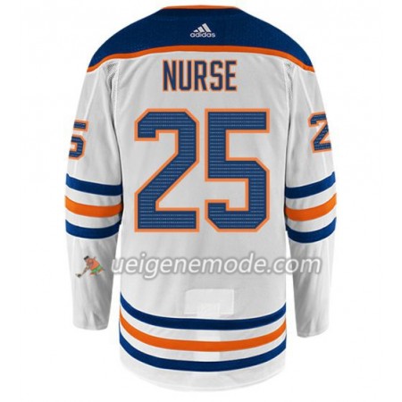Herren Eishockey Edmonton Oilers Trikot DARNELL NURSE 25 Adidas Weiß Authentic